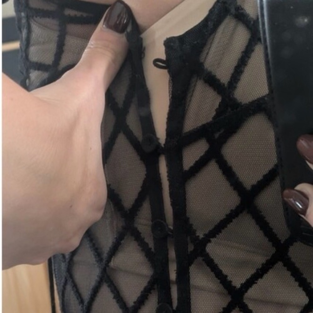 Free People Graphic Goddess Embroidered Maxi Slip Dress | Black | Sz S/M - Picture 9 of 12